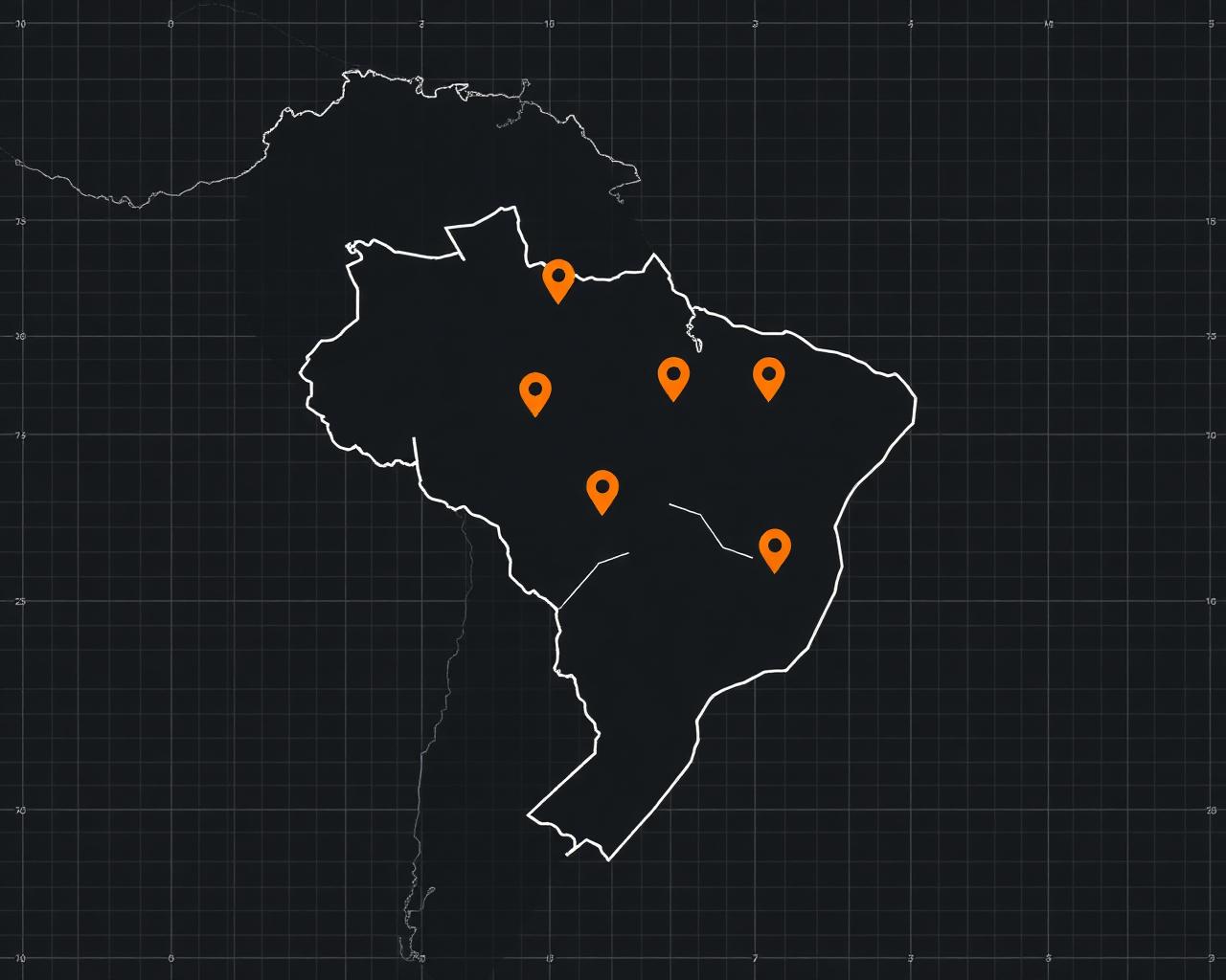 Mapa de cobertura logística Inrifer em Minas Gerais
